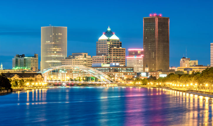 skyline of rochester